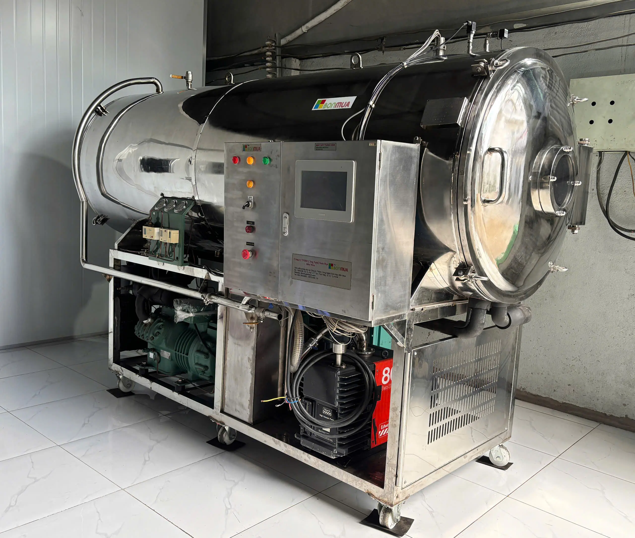Máy sấy thăng hoa 80kg Bốn Mùa Biotech