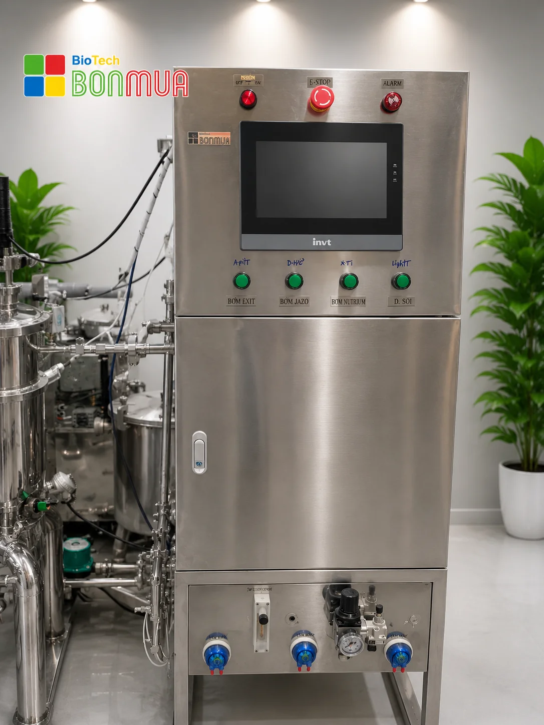 Hệ thống lên men vi sinh 25L - Fermentor 25 liters