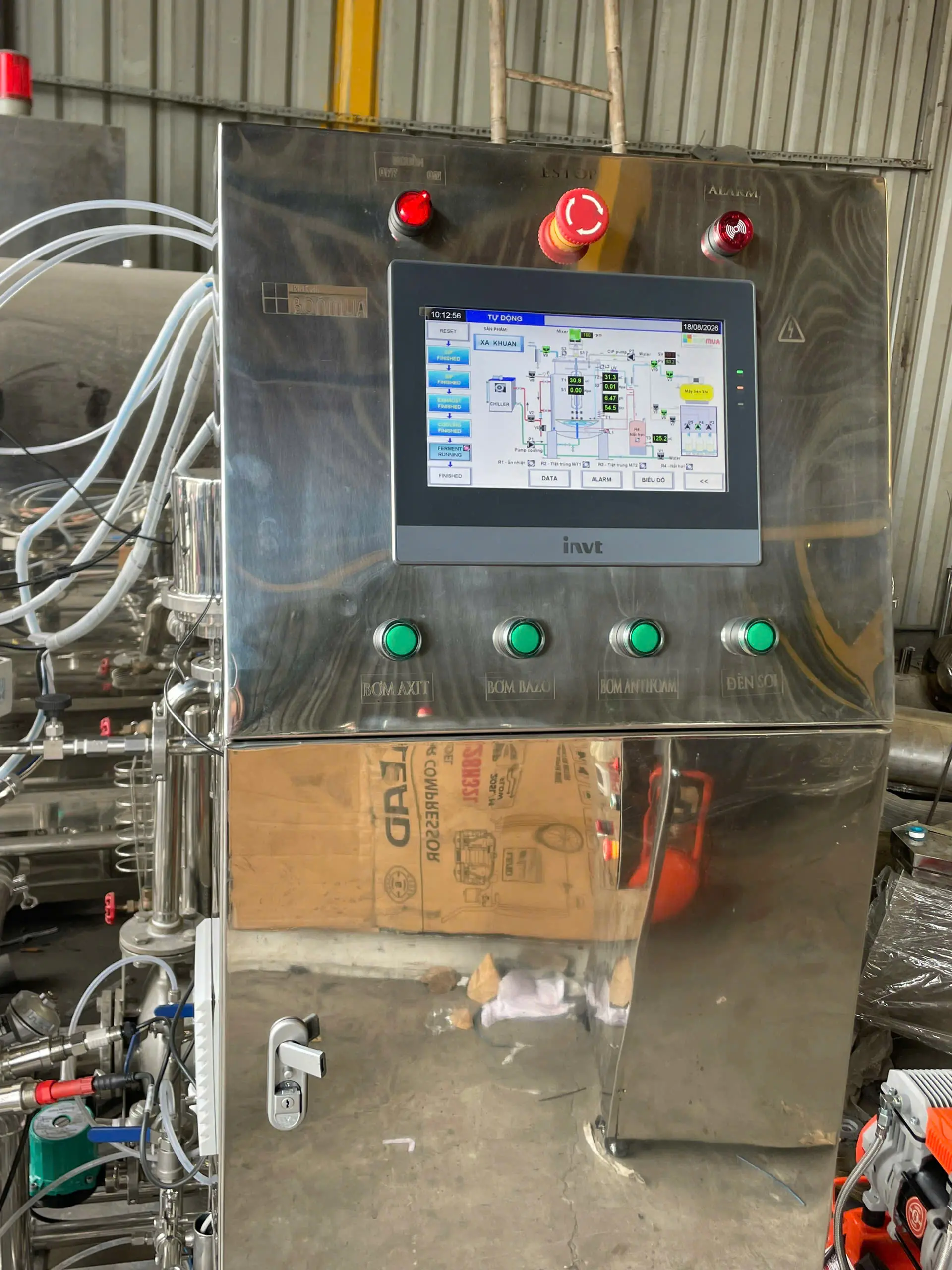 Hệ thống lên men vi sinh 25L - Fermentor 25 liters