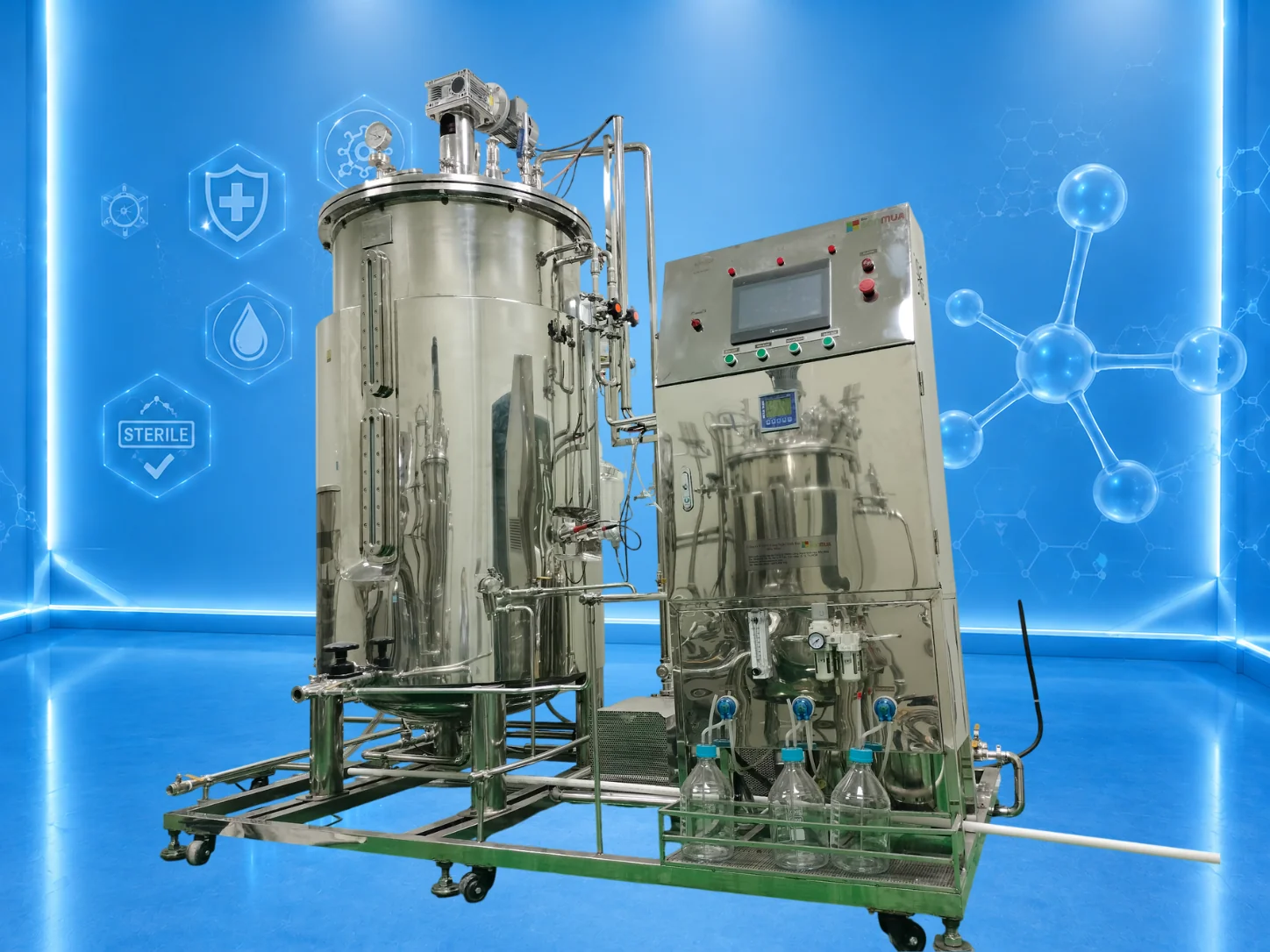 Hệ thống lên men vi sinh 1000L - Fermentor 1000L